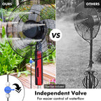 Dr.Prepare Outdoor Misting Fan Kit, 16.4Ft Mist Hose Mister Fan, Water Misters For Cooling For Patio Backyard, Portable Misting System, Independent Valve For Control
