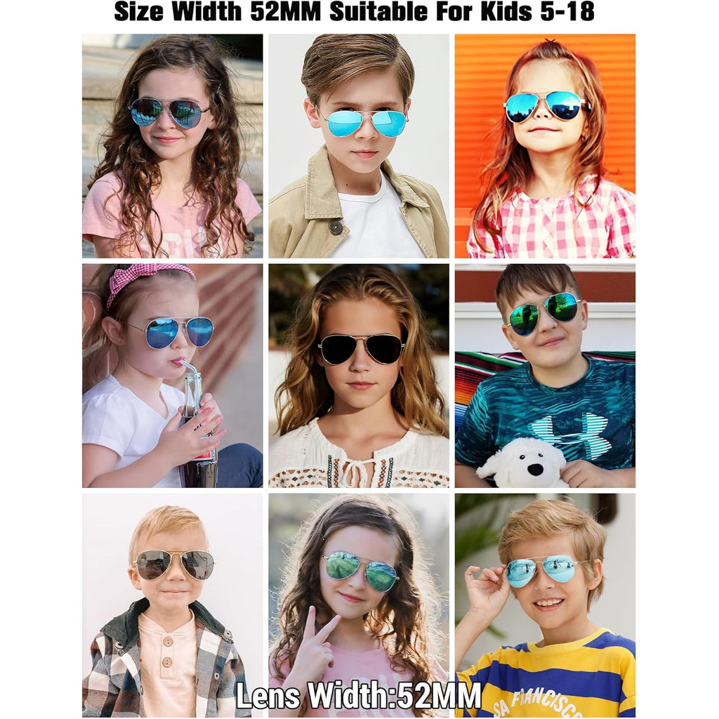 Pro Acme Classic Polarized Aviator Sunglasses 100% UV Protection, 52mm 58mm 63mm