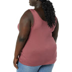 Amazon Essentials Women'S Plus Size Slim Fit Scoop Neck Tank Top, Multipacks