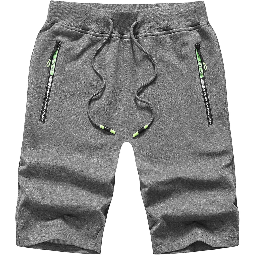 Creatmo Us Men'S Shorts Zipper Pocket Elastic Waist Stretch Summer Casual Beach