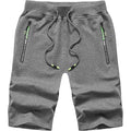 Creatmo Us Men'S Shorts Zipper Pocket Elastic Waist Stretch Summer Casual Beach