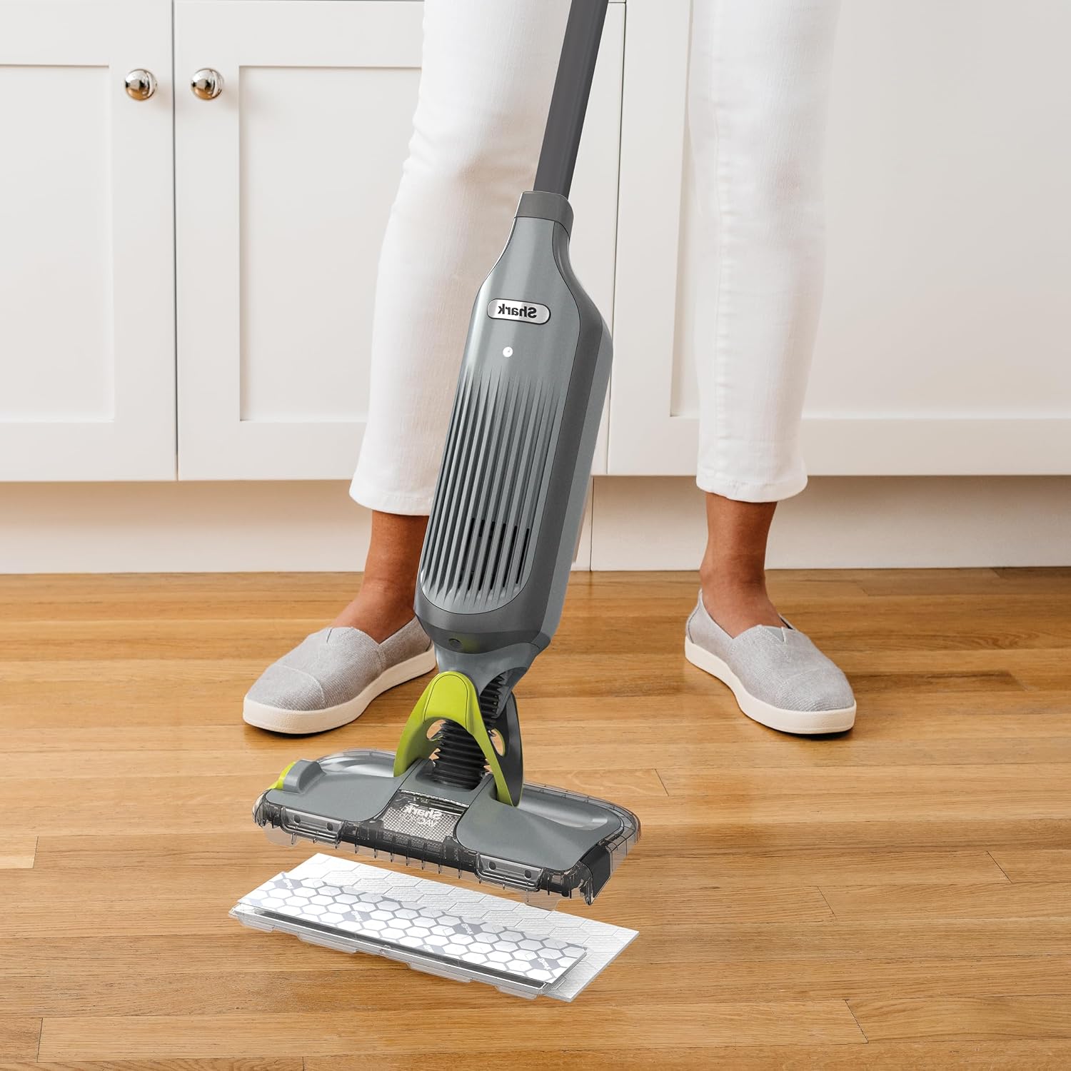 Shark Vacmop Cordless Vacuum & Spray Mop, Gray, Vm252