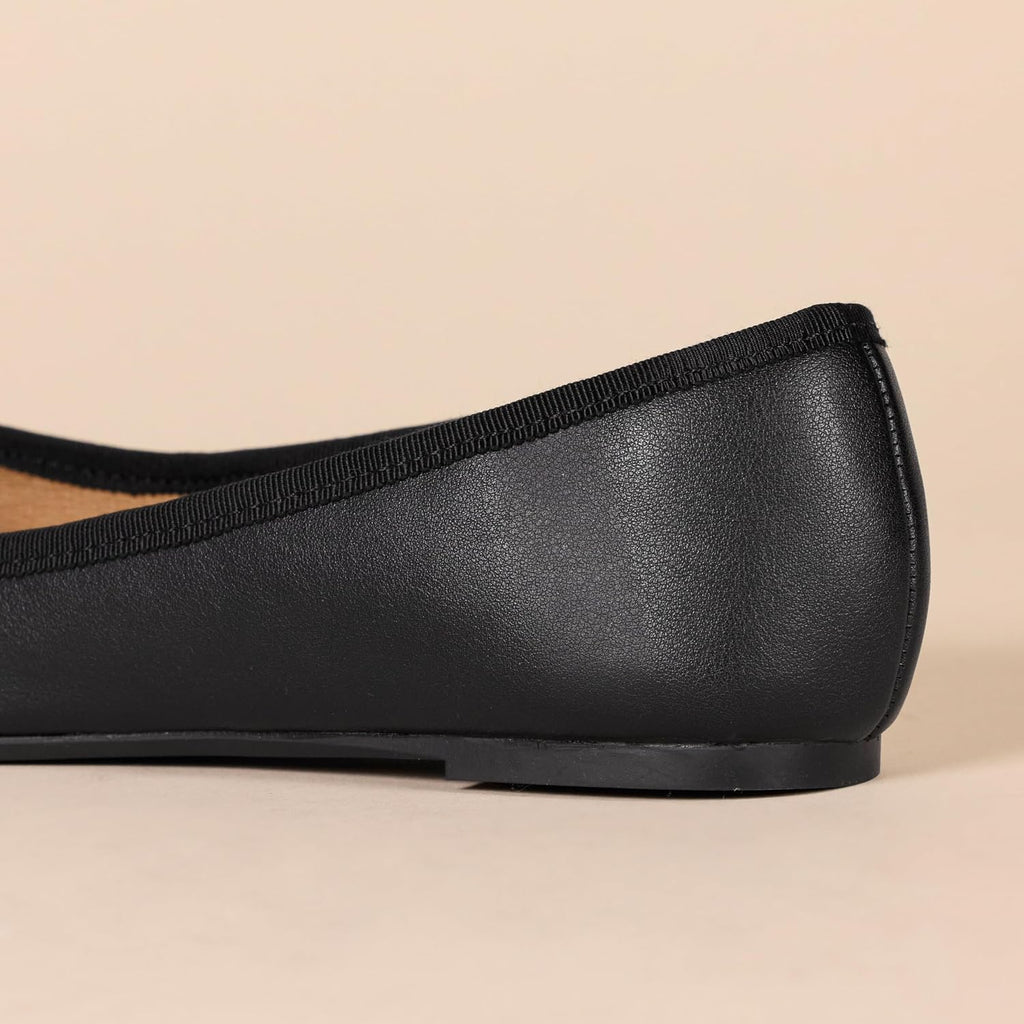 Amazon Essentials Women'S Comfortable Round Toe Ballet Flats With Bow