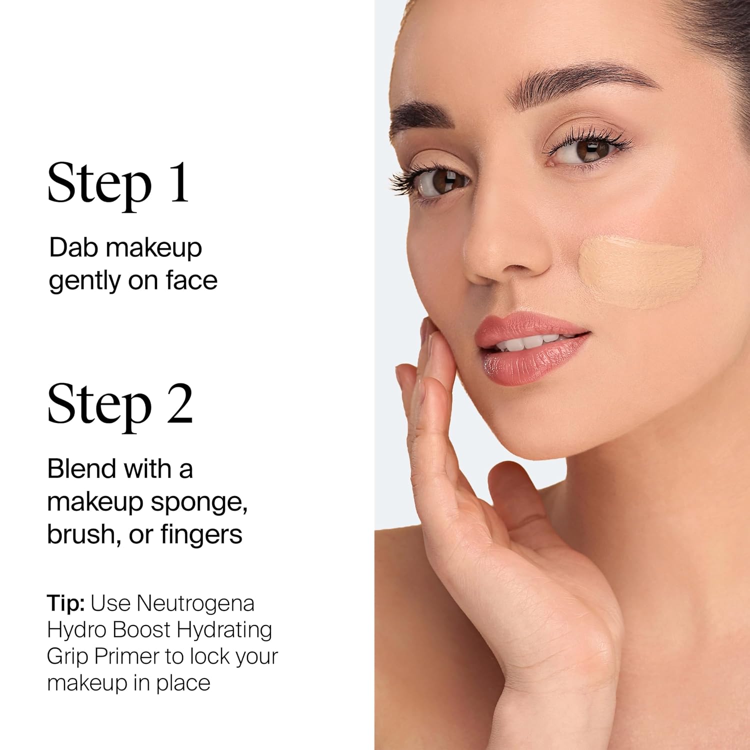 Neutrogena Hydro Boost Hydrating Tint, Lightweight Foundation For Dry Skin, Hyaluronic Acid, Moisturizing Skincare Makeup, Oil-Free, Water-Gel, Smooth Natural Coverage, Nude 40, 1.0 Fl Oz