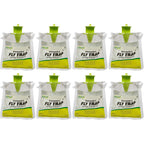 Rescue! Outdoor Disposable Fly Trap – Hanging Fly Catcher With Attractant Bait, Fly Bag For Patio, Yard, Trash & Farm Areas – Easy-To-Use Outdoor Fly Control - 8 Traps