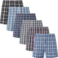 Men'S Underwear Woven Boxers For Men Pack Cotton Boxer Shorts Elastic Waistband