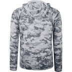 Fisheal Upf 50+ Mens Fishing Shirts With Hood，Long Sleeve Sun Protection Hunting Shirt, Lightweight Camo Shirt For Hiking
