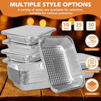 Findful Aluminum Pans 9x13 (30 Pack) – Foil Pans, Aluminum Trays for Cooking, Baking, Storing & Prepping Food – Tin Foil Pan, Disposable Baking Pan – Heavy-Duty, Leak-Proof & Oven-Safe