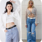 UnFader Pack 3 Women Belts for Jeans Pants, Fashion Gold Buckle Leather Belts