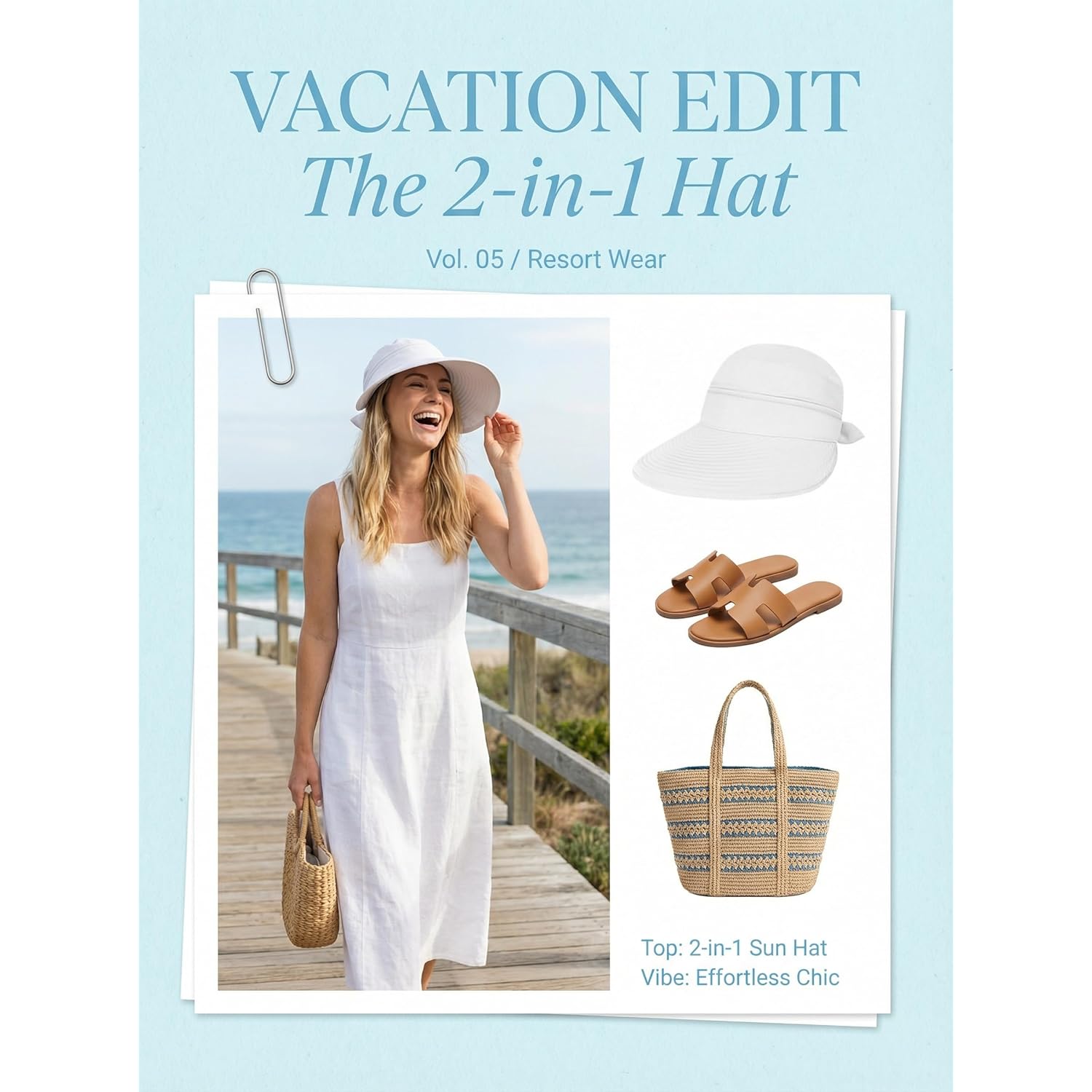 2-in-1 Women’s Sun Visor Sun Hat Zipper Off Ponytail Friendly, Lightweight Quick Dry, Summer UV Protection