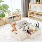 Drawer Organizer Clothes, 14 Pack Dresser Organizer For Baby Clothes, Underwear, Sock- Foldable Closet Organization And Storage Dividers Bins For Nursery, Bedroom And Dorm (Beige)