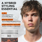 R+Co Badlands Dry Shampoo Paste | Part Dry Shampoo, Part Styling Paste | Adds Texture, Absorbs Oil, Matte Finish