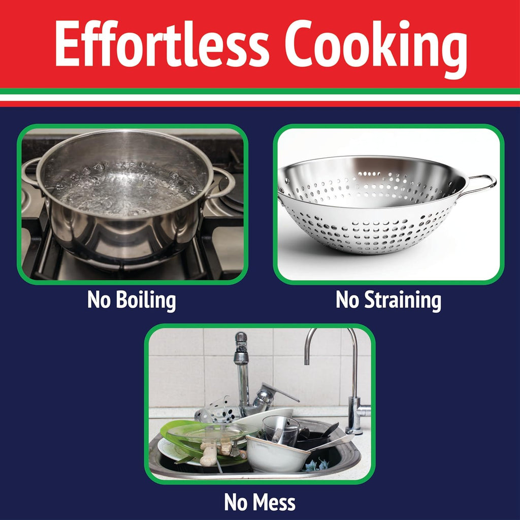 The Original Fasta Pasta Microwave Cooker w Lid and Built-in Strainer (Red)- No More Messes, Waiting for Water to Boil,or Sticky Noodles- Perfect Al Dente Pasta Every time- Patented, It Really Works!