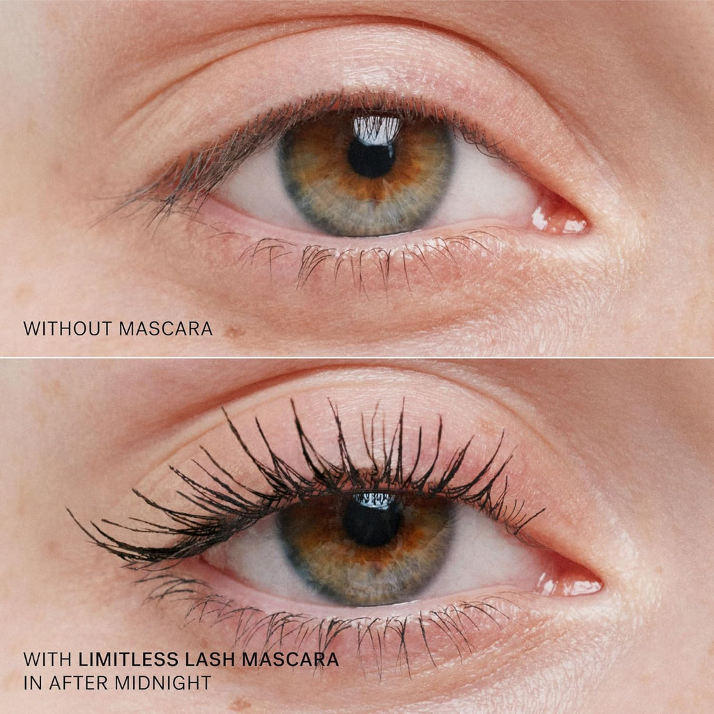 ILIA - Limitless Lash Mascara | Lengthen, Lift, Separate | 12-HR Wear | Flake + Smudge-Resistant | Conditioning Ingredients | Safe for Sensitive Eyes, Clean, Cruelty-Free (After Midnight | Soft black)