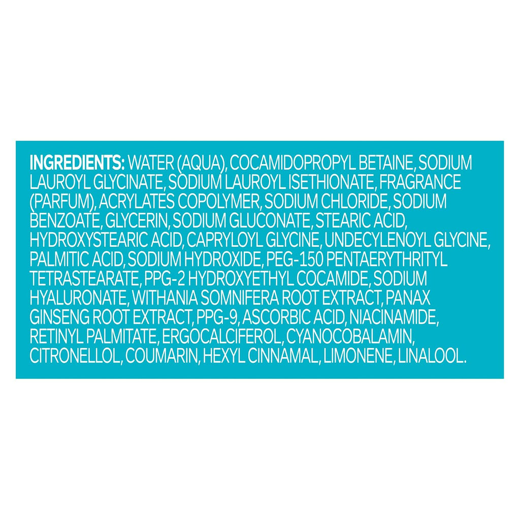 Olly Calm Body Wash With Hyaluronic Acid, Adaptogens & Vitamin B3– Nourishing Cleanser For Skin Barrier Repair, Deep Hydration, Eucalyptus Amber Scent, 17Oz