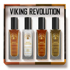 Viking Revolution Mens Cologne Sampler Sets - Travel Size Cologne For Men With Sandalwood, Spiced Vanilla, Coffee & Whiskey, Sweet Tobacco - Perfume Gift Set (4 Pack, 0.68Fl Oz Each)