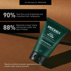 Brickell Men'S Renewing Face Scrub For Men, Deep Exfoliating Facial Scrub Formulated With Pumice, Caffeine And Jojoba Beads, 4 Ounce, Scented