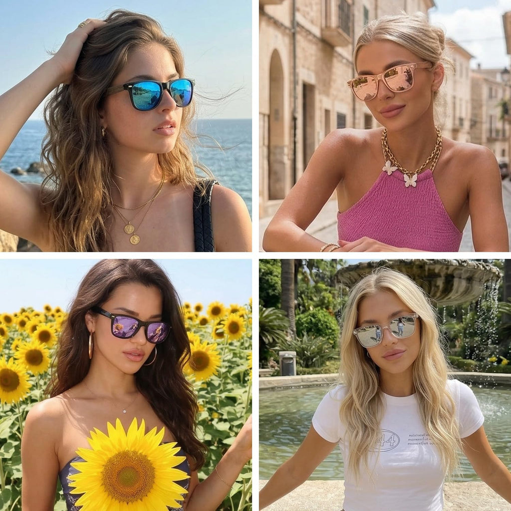 Myiaur Classic Sunglasses For Women Polarized Driving Anti-Glare Uv Protection
