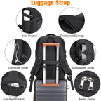 Insulated Lunch Backpack Fit 17" Laptop With Cooler Compartment | 2 In 1 Work Backpack With Lunch Box, Lunch Compartment, Water-Resistant, Lightweight, College Couputer Bag, Men & Women