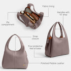 Coach Polished Pebble Leather Lana Shoulder Bag