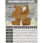 Tacvasen Men'S Casual Cargo Shorts 9 Inch Cotton Elastic Waist Work Shorts | 6 Pockets,Cotton Twill Fabric,Cargo Style,Comfort Stretch Waist,Breathable,Comfortable,Lightweight,Casual Wear,Work,Hiking