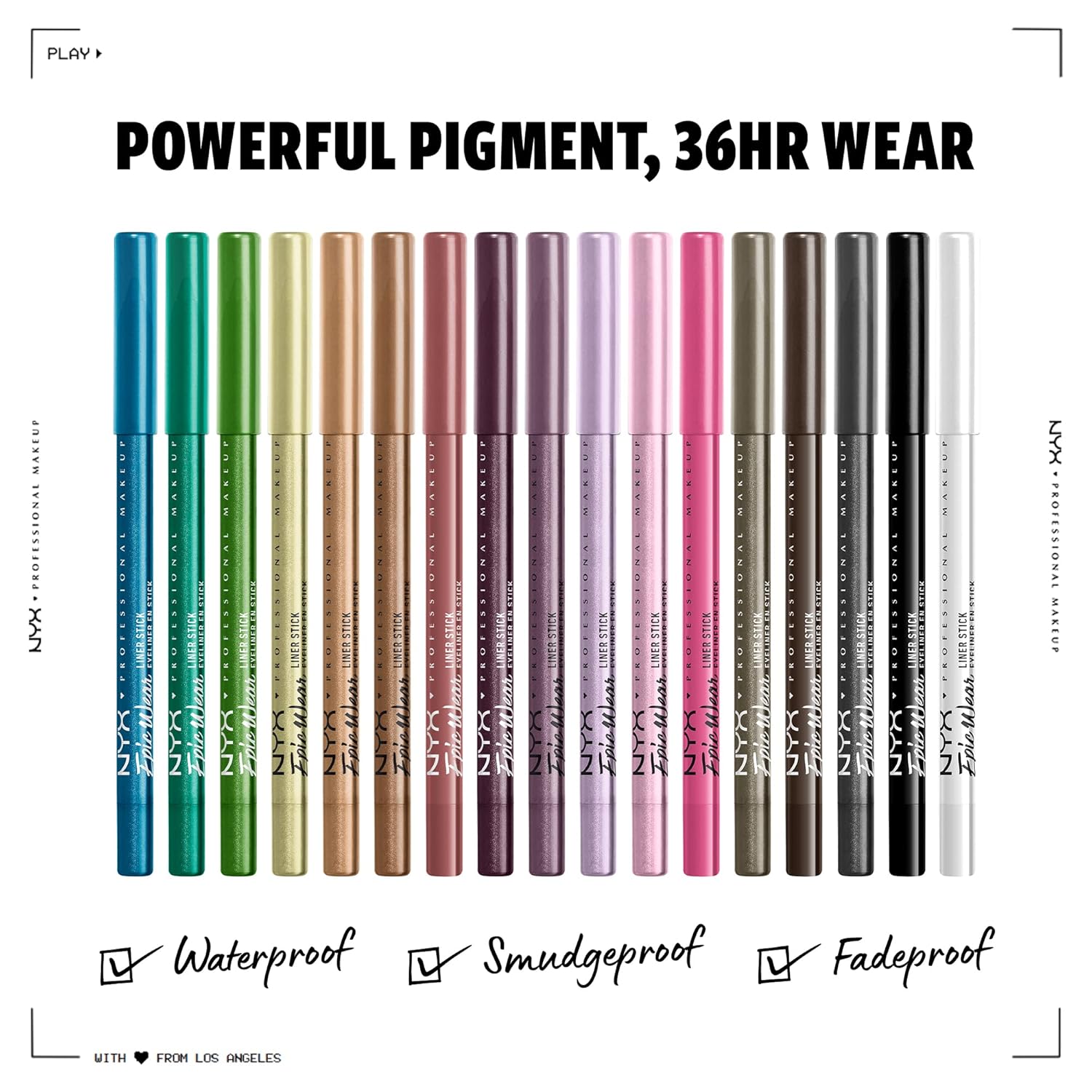 NYX PROFESSIONAL MAKEUP Epic Wear Liner Stick, Long-Lasting Eyeliner Pencil - Berry Goth
