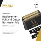 Wahl Professional 5 Star Finale Replacement Foil & Cutter Bar Assembly, Super Close, Gold Foil