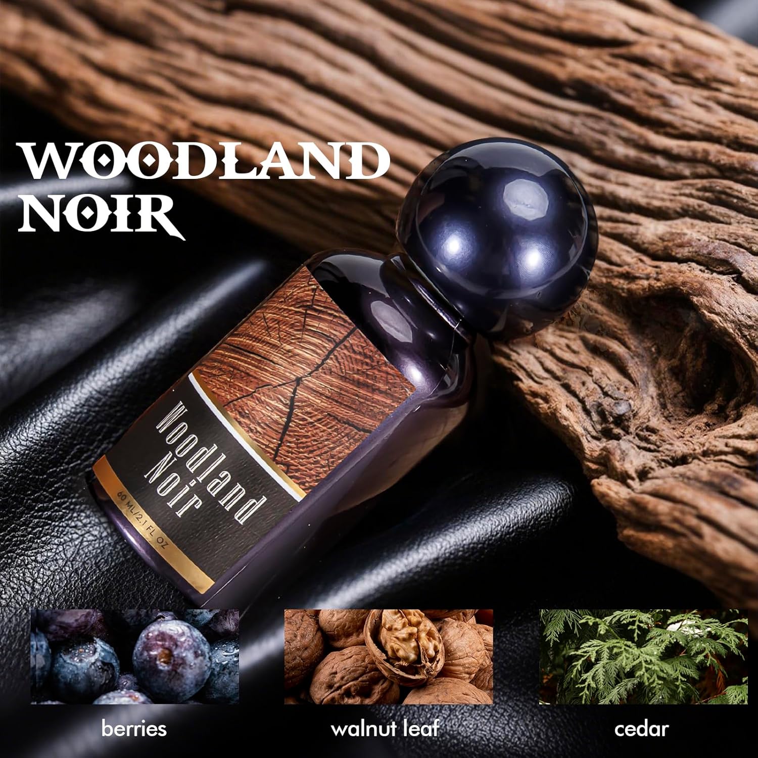 Body Spray for Men, Mens Fragrance Mist, Travel Size Set, 3 Pack, 60 ml / 2.1 fl oz, Crimson Ember, Aqua Reverie, Woodland Noir