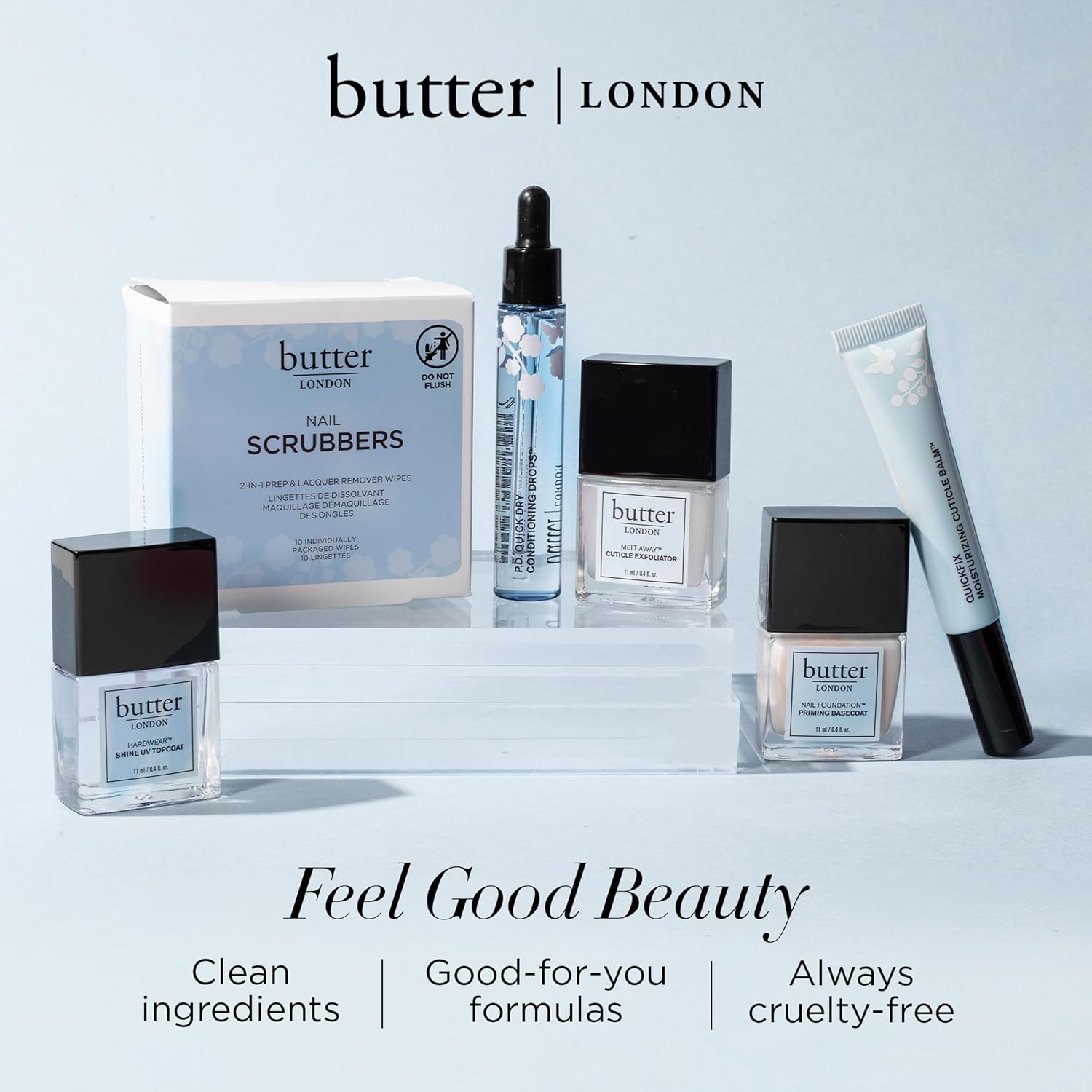 butter LONDON Cuticle Remover Liquid, Melt Away - Cuticle Softener Oil Exfoliator Gently Removes Dry & Overgrown Skin - Nail Care for Clean & Healthy-Looking Nails, Home Manicure & Pedicure, 6ml