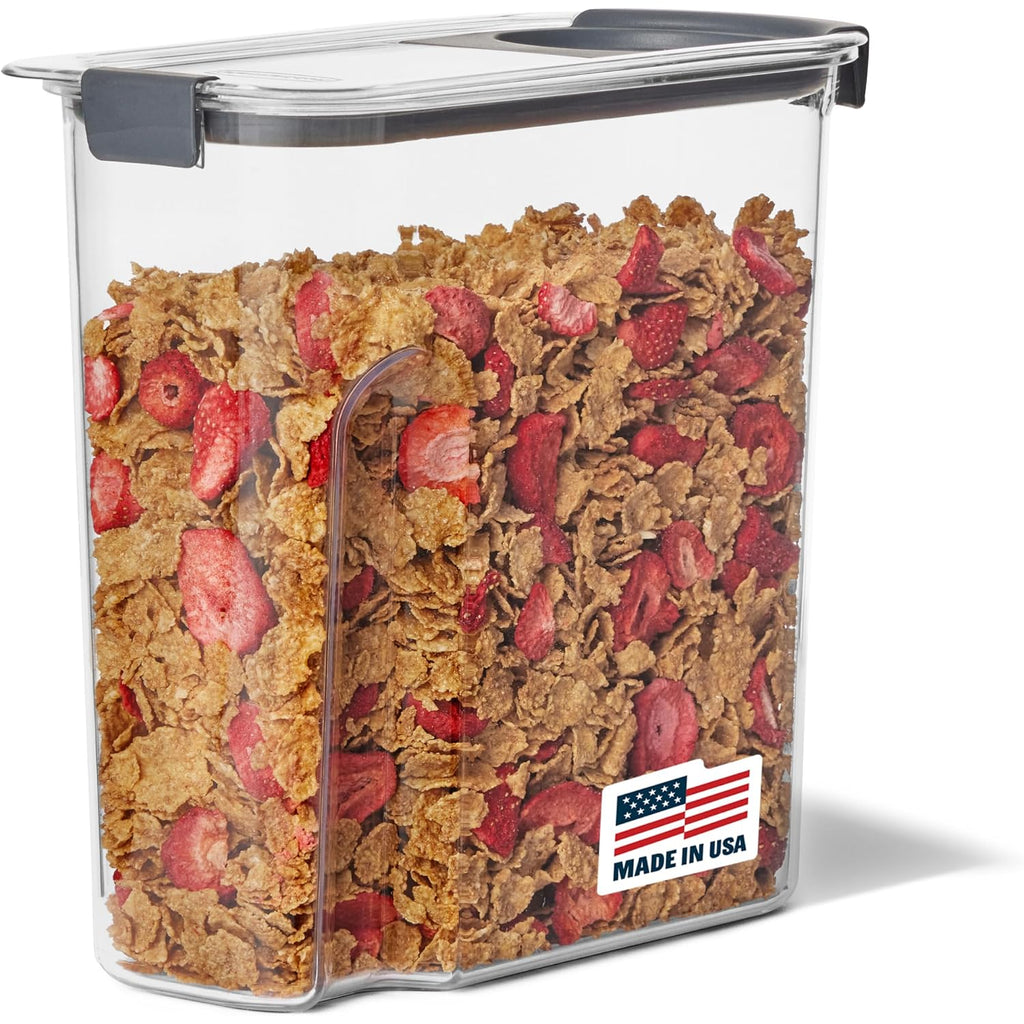 Rubbermaid Brilliance Airtight Cereal Food Storage Container, Shatterproof, Bpa-Free And Dishwasher-Safe, 32Oz Capacity