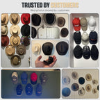 Adhesive Hat Hooks For Wall (6-Pack) - Cowboy Hat Rack, Wide Brim Hat Organizer, Strong Hold Hat Hangers For Wall - Clear