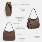 Coach Womens Soft Pebble Leather Cary Shoulder Bag