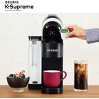 Keurig K-Supreme Single Serve K-Cup Pod Coffee Maker, MultiStream Technology, 4 Brew Sizes, 66oz Dual-Position Removable Reservoir, Black
