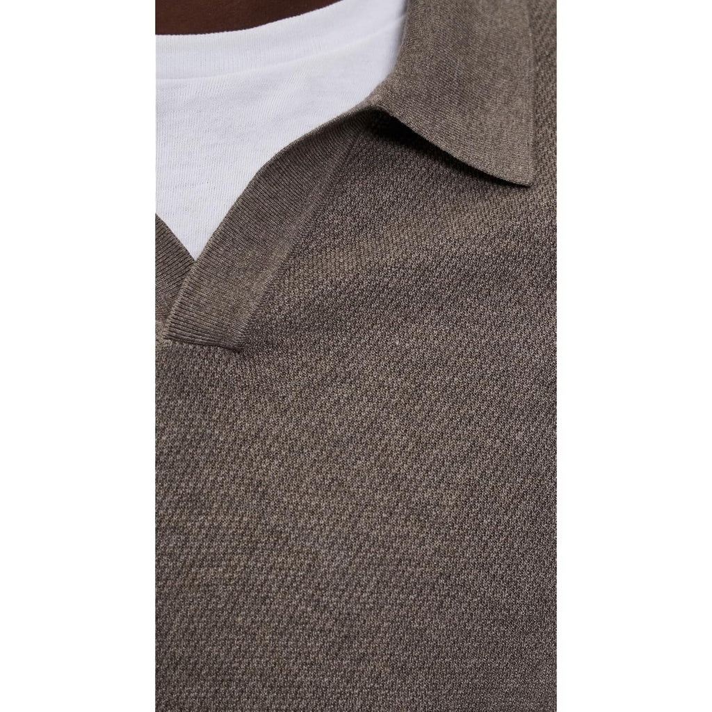 Theory Men'S Brenan Johnny Collar Polo In Fine Bilen