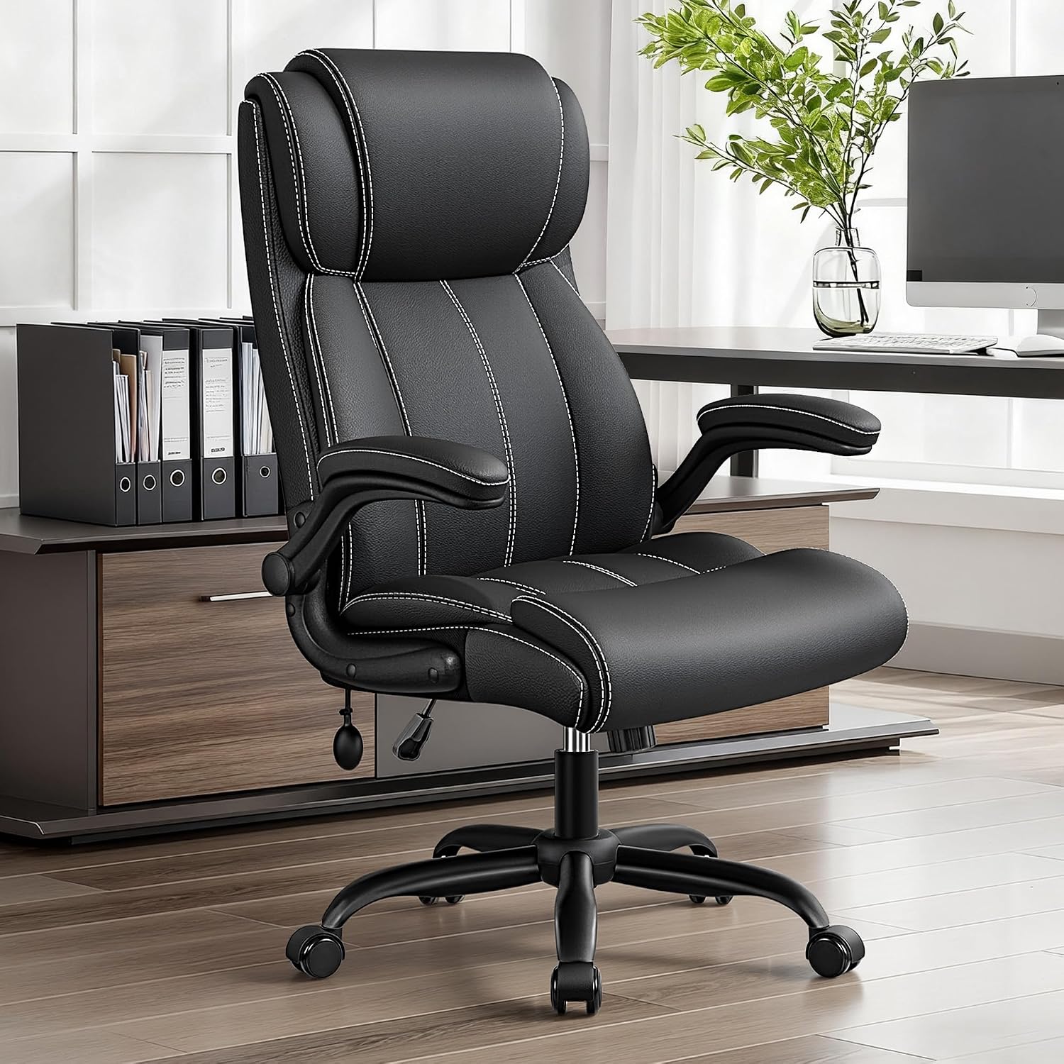 Ergonomic Office Chair, Desk Chair With Adjustable Lumbar Support
