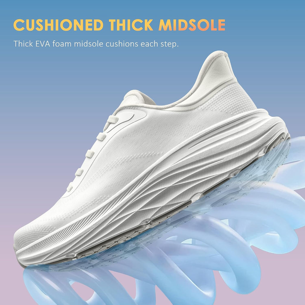 Vilanva Women'S Walking Shoes Cushion Running Tennis Shoes Non-Slip Comfortable Workout Gym Sports Athletic Fashion Sneakers