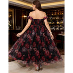 Eywol Plus Size Formal Cocktail Party Dress, Wedding Guest Evening Gown With Slit