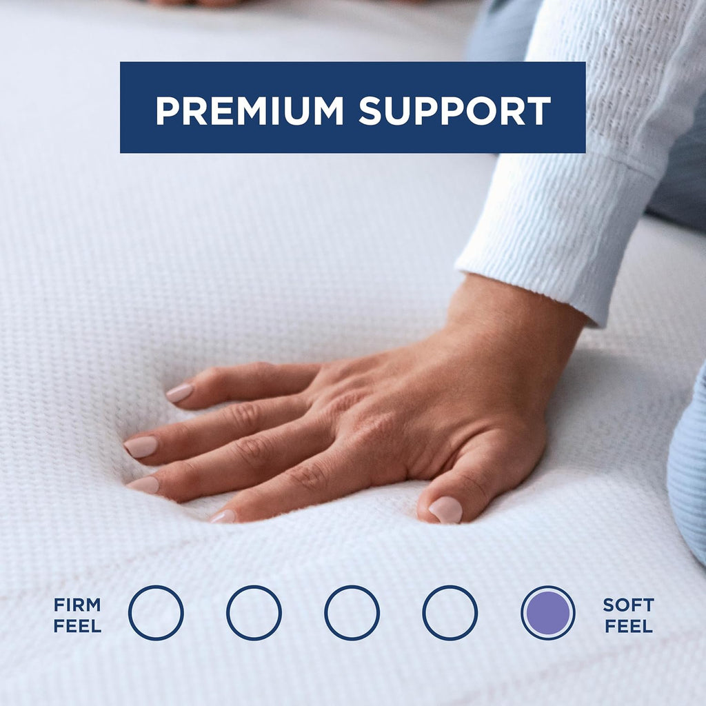 Tempur-Adapt (Supreme) 3" Memory Foam Mattress Topper, Queen,White