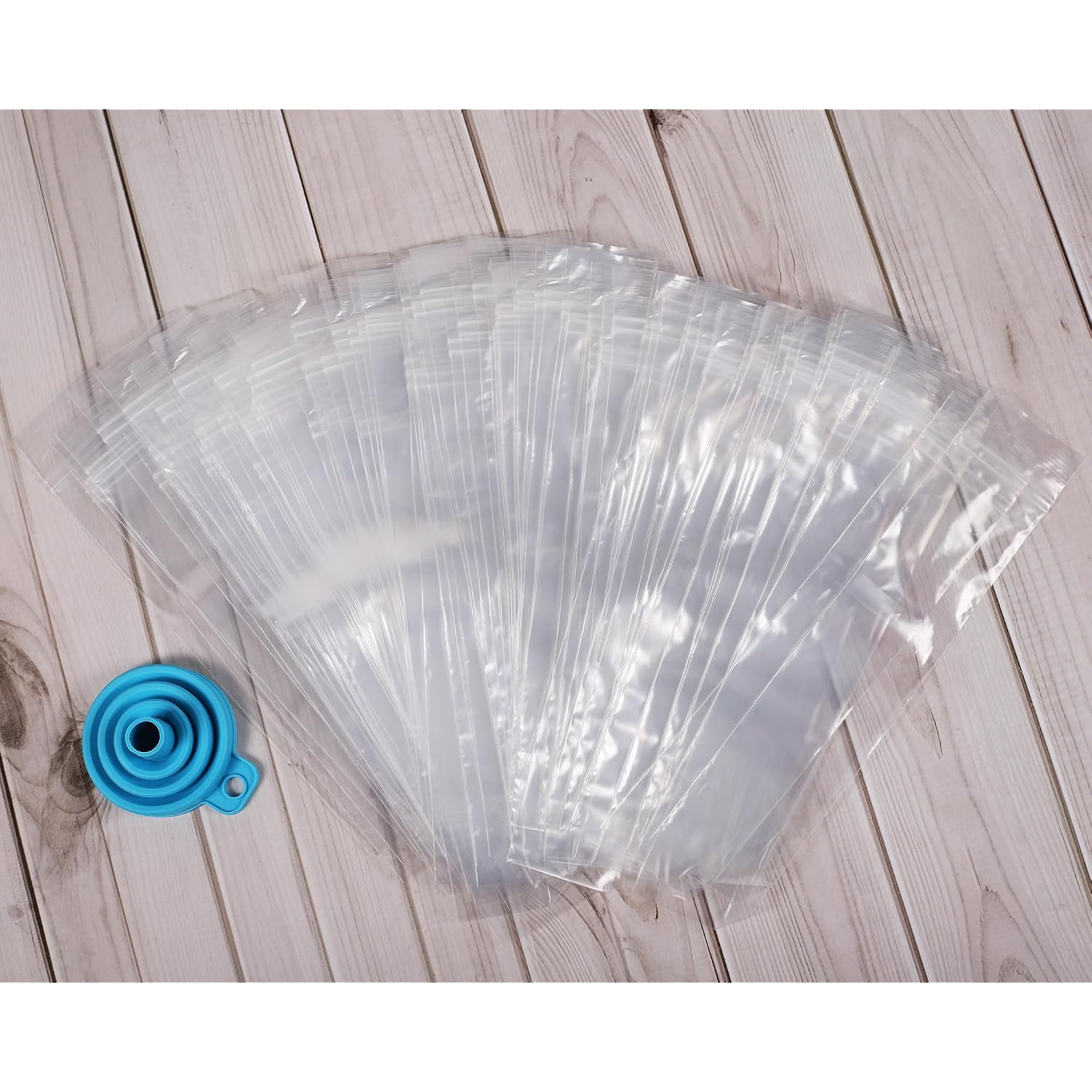 300 Disposable Ice Popsicle Mold Bags Comes With A Funnel, Bpa Free Freezer Tubes, Healthy Snack Yogurt Stick Juice Fruit Smoothies Ice Freezing