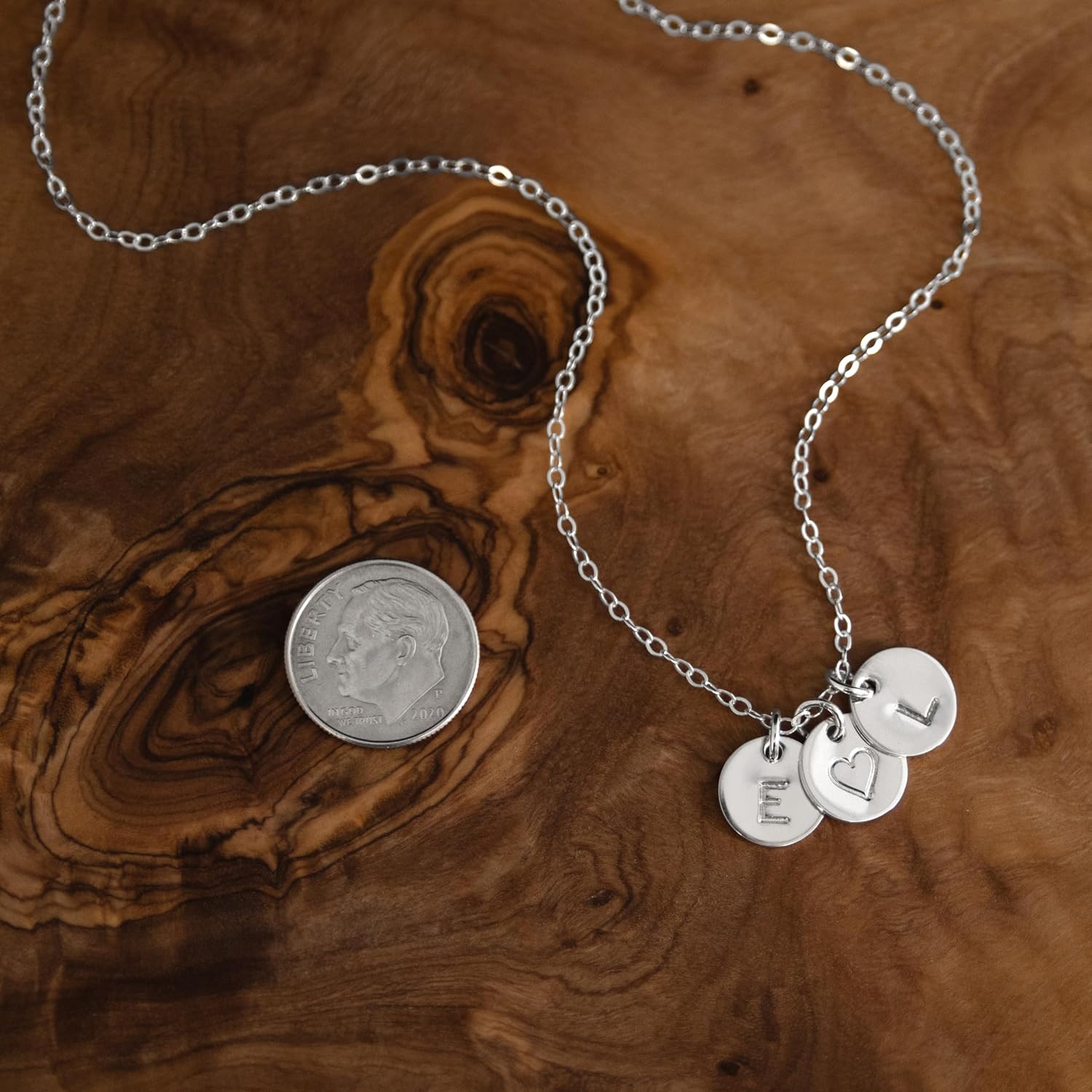 EFYTAL Initial Necklaces for Women, 14K Gold or 925 Sterling Silver Initial Necklace, Custom Necklace, Personalized Pendant