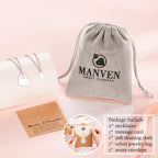 MANVEN Mother Daughter Necklace Set for 2/3 Mothers Day Gifts for Mom Daughter Matching Heart Jewelry Mom Gifts from Daughters Birthday Gifts for Daughter Women