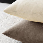 Miulee Pack Of 2 Decorative Throw Pillow Covers Soft Chenille Throw Pillows Solid Neutral Farmhouse Textured Cushion Covers For Couch Sofa Bedroom Living Room 20X20 Inch, Taupe Grey