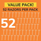 BIC Sensitive Men’s Disposable 1-Blade Razors, Smooth Shave with Lightweight Handle, 52-Pack