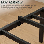 Queen Bed Frame With Headboard And Footboard, 14 Inch Metal Platform Bed Frame Queen Size With Steel Slat Support, No Box Spring Needed, Noise Free, Easy Assembly,