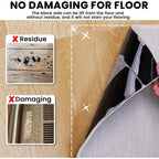 Rug Non Slip Grippers, Reusable Rug Tape, No Damaging for Hardwood Floors, Carpet Grippers Stickers Pads for Area Rugs Corners Flat, 12Pcs