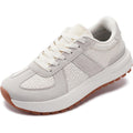 WHITIN Women's Wide Toe Box Retro Patchwork Sneaker | Cushion Support | Width Walking Shoes