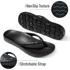 Kidmi Arch Support Flip Flops For Womens Comfortable Orthopedic Sandals For Plantar Fasciitis Beach Thong Slides