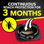 Raid Double Control Small Roach Baits, Plus Egg Stoppers, Child Resistant, For Indoor Use, Kills Roaches For 3 Months, 12 Count