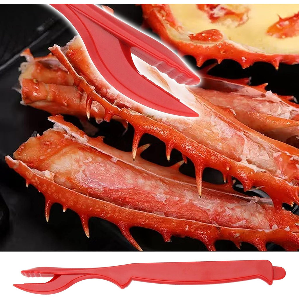 Crab Crackers and Tools, 27-piece Seafood Tools Set, Includes 8 Crab Leg Crackers, 8 Lobster Shellers, 8 Crab Leg Forks/Picks, 2 Seafood Scissors & Storage Bag, Nut Cracker Set