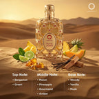 Orientica Luxury Collection Royal Amber Eau De Parfum - Bergamot, Melon, Pineapple, Fruity, Gourmand, Amber, Woody, Vanilla, Musk - Arabic Perfume for Woman & Man - 2.7oz / 80ml